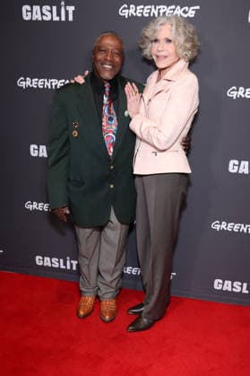 Santa Monica CA June 19: Manning Rollerson jr.III, Jane Fonda. at the Los Angeles Premiere Of Gaslit held at The Laemmle Monica Film Center in Santa Monica, CA. on June 19, 2026 Credit: AdMedia Santa Monica USA - ZUMAa123 20260619_zaa_a123_170 Copyright: xADx