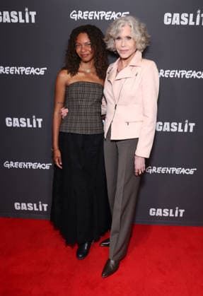 Santa Monica CA June 19: Leah Thomas, Jane Fonda. at the Los Angeles Premiere Of Gaslit held at The Laemmle Monica Film Center in Santa Monica, CA. on June 19, 2026 Credit: AdMedia Santa Monica USA - ZUMAa123 20260619_zaa_a123_143 Copyright: xADx