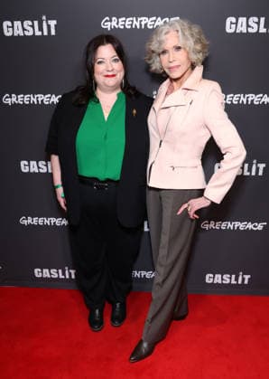 Santa Monica CA June 19: Katie Camosy, Jane Fonda. at the Los Angeles Premiere Of Gaslit held at The Laemmle Monica Film Center in Santa Monica, CA. on June 19, 2026 Credit: AdMedia Santa Monica USA - ZUMAa123 20260619_zaa_a123_182 Copyright: xADx