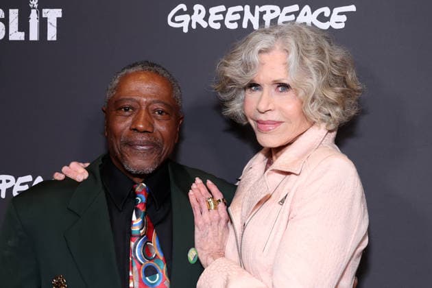 Santa Monica CA June 19: Manning Rollerson jr.III, Jane Fonda. at the Los Angeles Premiere Of Gaslit held at The Laemmle Monica Film Center in Santa Monica, CA. on June 19, 2026 Credit: AdMedia Santa Monica USA - ZUMAa123 20260619_zaa_a123_185 Copyright: xADx