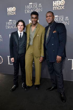Harry Collett, Clinton Liberty und Abubakar Salim bei der Premiere der 3. Staffel der Sky Now Serie House of the Dragon im Kino International. Berlin, 19.06.2026 *** Harry Collett, Clinton Liberty, and Abubakar Salim at the premiere of Season 3 of the Sky Now series House of the Dragon at Kino International in Berlin, June 19, 2026,detected_source_language Foto:xM.xBehrensx xFuturexImagex dragon_berlin_6664