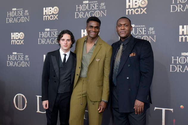 Harry Collett, Clinton Liberty und Abubakar Salim bei der Premiere der 3. Staffel der Sky Now Serie House of the Dragon im Kino International. Berlin, 19.06.2026 *** Harry Collett, Clinton Liberty, and Abubakar Salim at the premiere of Season 3 of the Sky Now series House of the Dragon at Kino International in Berlin, June 19, 2026,detected_source_language Foto:xM.xBehrensx xFuturexImagex dragon_berlin_6669