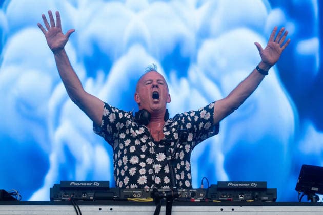 Fatboy Slim in concert Fatboy Slim in concert - Fatboy Slim (Norman Cook), Credit:Stephen Keable Avalon UK, Norfolk, Thetford, Thetford Forest  Copyright: xStephenxKeablex xAvalonx 1111301839