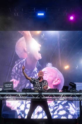 Fatboy Slim in concert Fatboy Slim in concert - Fatboy Slim (Norman Cook), Credit:Stephen Keable Avalon UK, Norfolk, Thetford, Thetford Forest  Copyright: xStephenxKeablex xAvalonx 1111301977