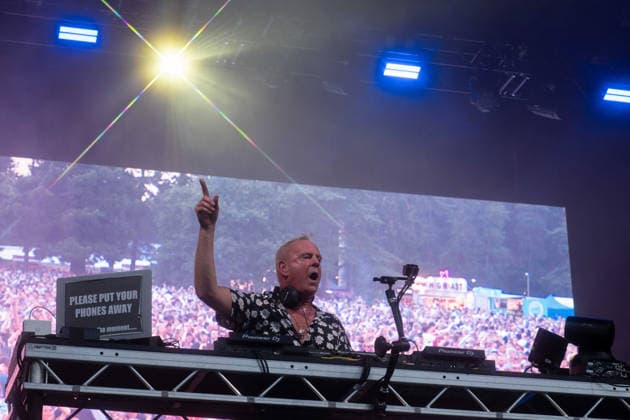 Fatboy Slim in concert Fatboy Slim in concert - Fatboy Slim (Norman Cook), Credit:Stephen Keable Avalon UK, Norfolk, Thetford, Thetford Forest  Copyright: xStephenxKeablex xAvalonx 1111302030