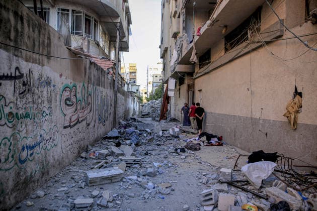 Israeli forces continue attacks on Gaza Strip despite ceasefire GAZA CITY, GAZA, PALESTINE - JUNE 20: A view of a damaged building after Israeli forces struck the Safadi family home in the Sabra neighborhood of Gaza City, Gaza, Palestine, on June 20, 2026. The attack, carried out despite the ceasefire, caused material damage to the targeted building and nearby structures. Saeed M. M. T. Jaras Anadolu Gaza City Gaza. Editorial use only. Please get in touch for any other usage.  Copyright: x2026xAnadoluxSaeedxM.xM.xT.xJarasx