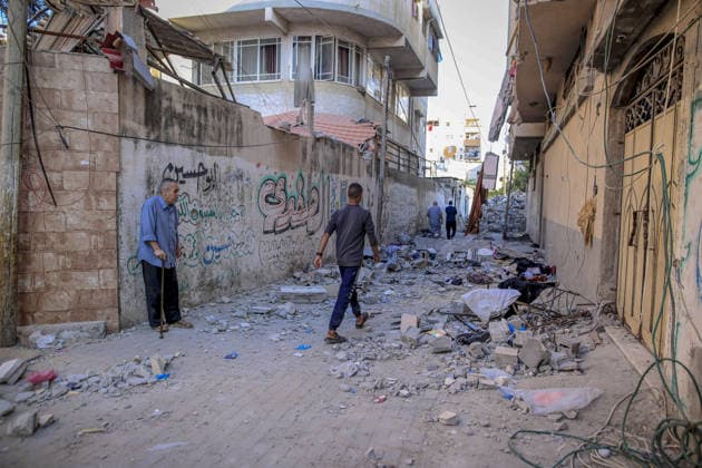 Israeli forces continue attacks on Gaza Strip despite ceasefire GAZA CITY, GAZA, PALESTINE - JUNE 20: A view of a damaged building after Israeli forces struck the Safadi family home in the Sabra neighborhood of Gaza City, Gaza, Palestine, on June 20, 2026. The attack, carried out despite the ceasefire, caused material damage to the targeted building and nearby structures. Saeed M. M. T. Jaras Anadolu Gaza City Gaza. Editorial use only. Please get in touch for any other usage.  Copyright: x2026xAnadoluxSaeedxM.xM.xT.xJarasx