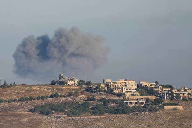 Israel continues strikes on southern Lebanon despite U.S.-Iran agreement NABATIEH, LEBANON - JUNE 20: Smoke rises from the town of Shweikin and the Ali al-Tahir hill area in the Nabatieh Governorate of southern Lebanon following Israeli airstrikes on June 20, 2026. The attacks were carried out despite the U.S.-Iran agreement. Ramiz Dallah Anadolu Nabatieh Lebanon. Editorial use only. Please get in touch for any other usage.  Copyright: x2026xAnadoluxRamizxDallahx