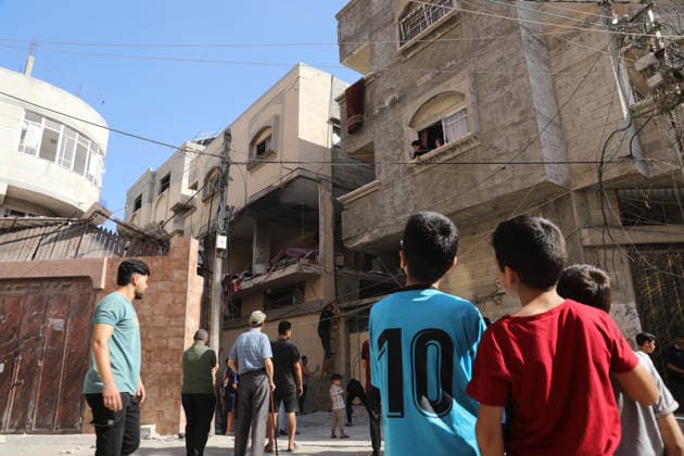 Palestinians Inspect Damage After Deadly Israeli Airstrike in Gaza Palestinians inspect the damage to a residential apartment following an Israeli airstrike in the of Gaza City, Gaza Strip, on June 20, 2026. The strike hit the apartment of Hussein al-Safadi, him, his wife and their two daughters, according to local sources. Photo by Belal Osama apaimages Gaza Gaza Strip Palestinian Territory 200626_Gaza_BO_00(3) Copyright: xapaimagesxBelalxOsamax xapaimagesx