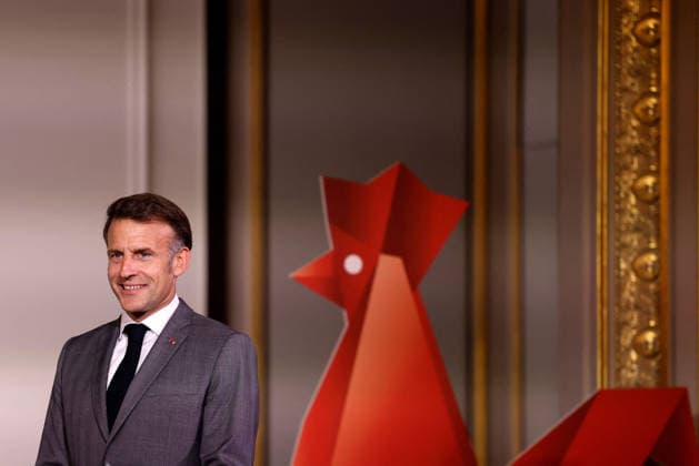 French President Emmanuel Macron delivers a speech as he welcomes several hundred French, European, and international members of the technology community to celebrate the tenth anniversary of the VivaTech technology innovation fair at the Élysée Palace in Paris on June 19, 2026. Stéphane Lemouton, Pool Bestimage, Paris, France,detected_source_language  Copyright: xStÃ phanexLemoutonx xPoolx xBestimagexStÃ phanexLemoutonx xPoolx xBestimagex