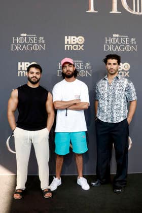 House of The Dragon , Fan Event im Kino International, Berlin, 19.06.2026 Mohammad Eliraqui (4 Blocks Zero), Soufiane El Mesaudi (4 Blocks Zero), Mohamed Kanj Khamis (4 Blocks Zero) bei einem Fan Event zu House of the Dragon im Kino International in Berlin am 19.6.2026 Berlin Kino International *** House of the Dragon, Fan Event at Kino International, Berlin, June 19, 2026 Mohammad Eliraqui 4 Blocks Zero, Soufiane El Mesaudi 4 Blocks Zero, Mohamed Kanj Khamis 4 Blocks Zero at a House of the Dragon fan event at Kino International in Berlin on June 19, 2026 Berlin Kino International,detected_source_language Copyright: xAnitaxBuggex
