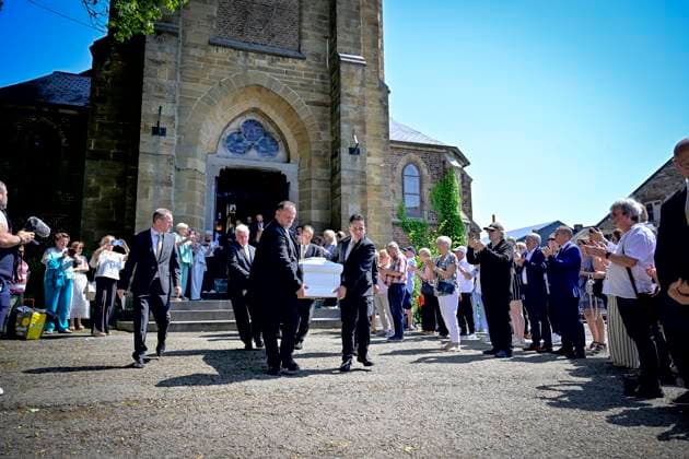 Funeral of Frank Michael ROTHEUX, BELGIUM - JUNE 20 : pictured during the funeral of Frank Michael who died at the age of 79 on June 20, 2026 in Rotheux, Belgium, 20 06 2026 Rotheux Belgium  Copyright: xSesx
