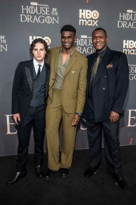 ABB HBO- Harry Collett, Clinton Liberty und Abubakar Salim zu Gast auf dem schwarzen Teppich bei der Deutschland Premiere zur dritten Staffel der HBO Original Serie House of the Dragon im Kino International am 19.06.2026 in Berlin Berlin Deutschland *** ABB HBOs Harry Collett, Clinton Liberty, and Abubakar Salim appeared on the red carpet at the German premiere of the third season of the HBO Original series House of the Dragon at Kino International on June 19, 2026, in Berlin, Germany,detected_source_language
