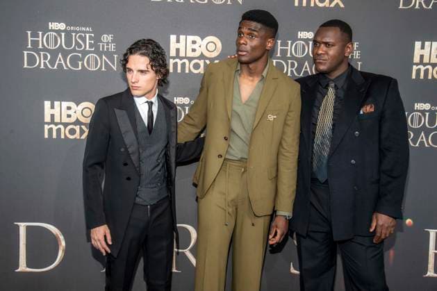 ABB HBO- Harry Collett, Clinton Liberty und Abubakar Salim zu Gast auf dem schwarzen Teppich bei der Deutschland Premiere zur dritten Staffel der HBO Original Serie House of the Dragon im Kino International am 19.06.2026 in Berlin Berlin Deutschland *** ABB HBOs Harry Collett, Clinton Liberty, and Abubakar Salim walked the black carpet at the German premiere of the third season of the HBO Original series House of the Dragon at Kino International on June 19, 2026, in Berlin, Germany,detected_source_language