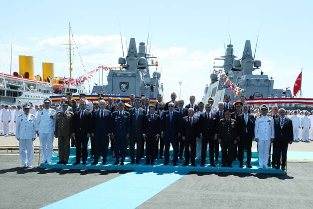 Turkish President Recep Tayyip Erdogan ISTANBUL, TURKIYE - JUNE 20: (----EDITORIAL USE ONLY - MANDATORY CREDIT - TURKISH PRESIDENCY MUSTAFA KAMACI HANDOUT - NO MARKETING NO ADVERTISING CAMPAIGNS - DISTRIBUTED AS A SERVICE TO CLIENTS----) Turkish President Recep Tayyip Erdogan and the Romanian President Nicusor Dan attend the Ceremony for Delivery of Cam. Roman Offshore Patrol Vessel to Romanian Naval Forces, and for Commissioning and Flag-Raising of Turkish Naval Forces’ Platforms at Istanbul Shipyard Command in Istanbul, Turkiye on June 20, 2026. TUR Presidency Mustafa Kamaci Anadolu Istanbul Turkey. Editorial use only. Please get in touch for any other usage.  Copyright: x2026xAnadoluxTURxPresidencyx xMustafaxKamacix