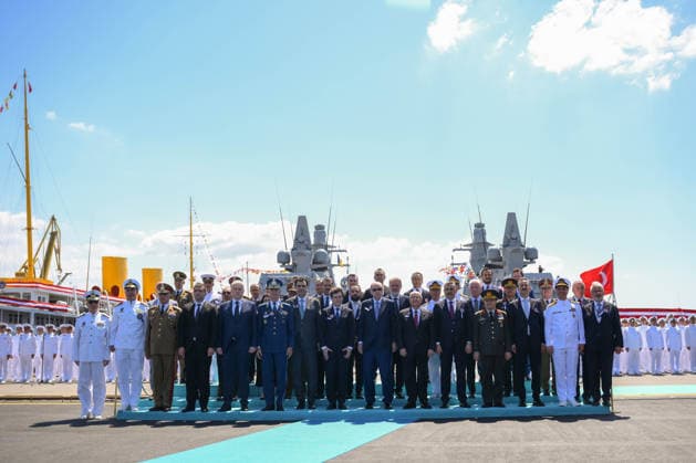 Turkish President Recep Tayyip Erdogan ISTANBUL, TURKIYE - JUNE 20: Turkish President Recep Tayyip Erdogan and the Romanian President Nicusor Dan attend the Ceremony for Delivery of Cam. Roman Offshore Patrol Vessel to Romanian Naval Forces, and for Commissioning and Flag-Raising of Turkish Naval Forces’ Platforms at Istanbul Shipyard Command in Istanbul, Turkiye on June 20, 2026. Arif Hudaverdi Yaman Anadolu Istanbul Turkey. Editorial use only. Please get in touch for any other usage.  Copyright: x2026xAnadoluxArifxHudaverdixYamanx
