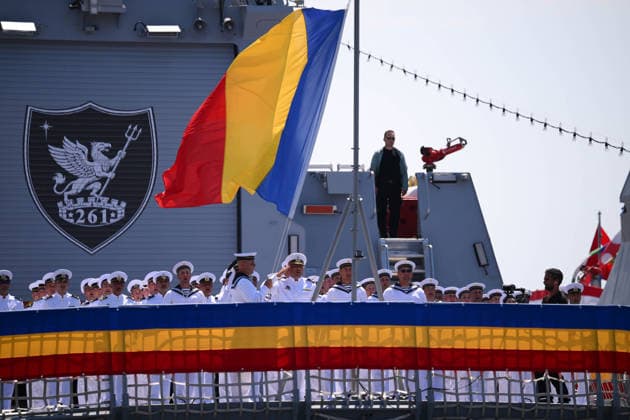 Turkish President Recep Tayyip Erdogan ISTANBUL, TURKIYE - JUNE 20: Turkish President Recep Tayyip Erdogan and the Romanian President Nicusor Dan attend the Ceremony for Delivery of Cam. Roman Offshore Patrol Vessel to Romanian Naval Forces, and for Commissioning and Flag-Raising of Turkish Naval Forces’ Platforms at Istanbul Shipyard Command in Istanbul, Turkiye on June 20, 2026. Arif Hudaverdi Yaman Anadolu Istanbul Turkey. Editorial use only. Please get in touch for any other usage.  Copyright: x2026xAnadoluxArifxHudaverdixYamanx
