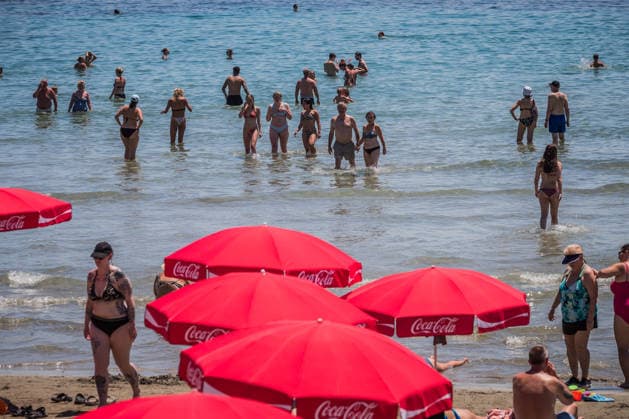Croatia Heatwave People enjoying the beach during the first summer heatwave at Bacvice beach in Split, Croatia on June 20, 2026.  ZvonimirxBarisin PIXSELL