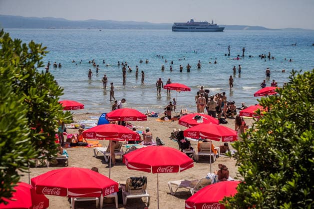 Croatia Heatwave People enjoying the beach during the first summer heatwave at Bacvice beach in Split, Croatia on June 20, 2026.  ZvonimirxBarisin PIXSELL