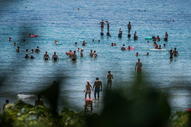 Croatia Heatwave People enjoying the beach during the first summer heatwave at Bacvice beach in Split, Croatia on June 20, 2026.  ZvonimirxBarisin PIXSELL