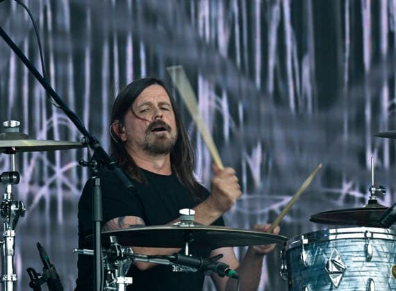 Drummer Simon Scott of Slowdive performs during the music festival Metronome Prague, on June 20, 2026, in Prague, Czech Republic. (CTKxPhoto MichalxKrumphanzl) CTKPhotoP2026062004485  CTKPhotoP2026062004485