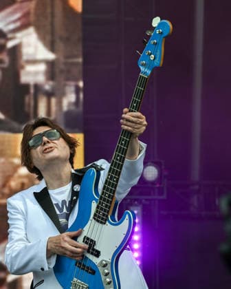 Guitarist Nicky Wire of Manic Street Preachers performs during the music festival Metronome Prague, on June 20, 2026, in Prague, Czech Republic. (CTKxPhoto MichalxKrumphanzl) CTKPhotoP2026062004716  CTKPhotoP2026062004716