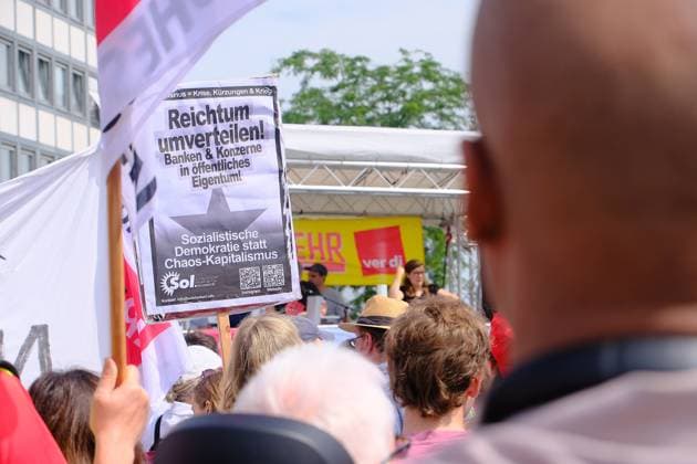 20.06.2026 xkhx Kassel,, DGB und ver.di Nordhessen. Demonstration Kundgebung: Gegen den sozialen Kahlschlag Kürzen nicht mit uns! - *** June 20, 2026, xkhx Kassel, DGB and ver.di North Hesse KH