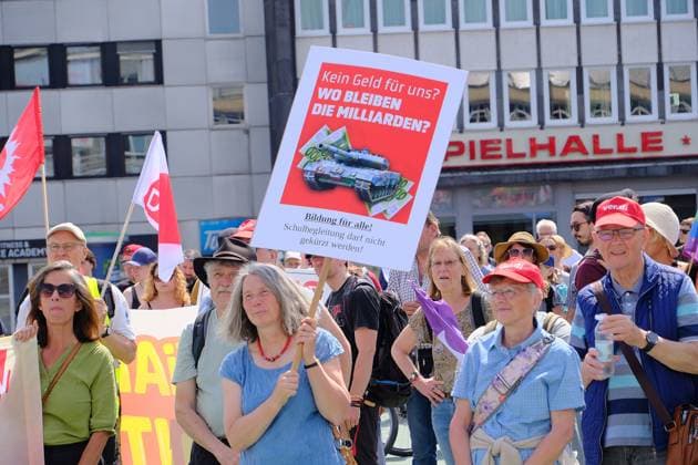20.06.2026 xkhx Kassel,, DGB und ver.di Nordhessen. Demonstration Kundgebung: Gegen den sozialen Kahlschlag Kürzen nicht mit uns! - *** June 20, 2026, xkhx Kassel, DGB and ver.di North Hesse KH