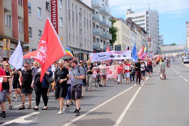 20.06.2026 xkhx Kassel,, DGB und ver.di Nordhessen. Demonstration Kundgebung: Gegen den sozialen Kahlschlag Kürzen nicht mit uns! - *** June 20, 2026, xkhx Kassel, DGB and ver.di North Hesse KH