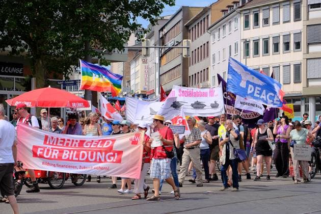 20.06.2026 xkhx Kassel,, DGB und ver.di Nordhessen. Demonstration Kundgebung: Gegen den sozialen Kahlschlag Kürzen nicht mit uns! - *** June 20, 2026, xkhx Kassel, DGB and ver.di North Hesse KH