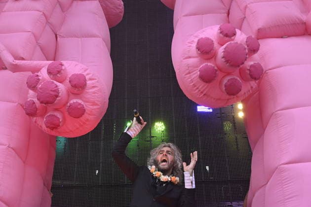 Singer Wayne Coyne of The Flaming Lips band performs during the music festival Metronome Prague, on June 20, 2026, in Prague, Czech Republic. (CTKxPhoto MichalxKrumphanzl) CTKPhotoP2026062005292  CTKPhotoP2026062005292