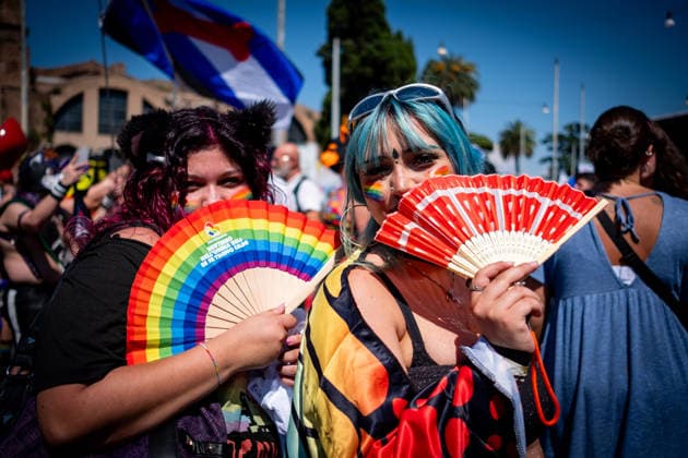 June 20, 2026, Rome, Rm, Italy: Tens of thousands of people take part in the 32nd edition of the Pride Parade in the streets of Rome. Rome Italy - ZUMAg256 20260620_znp_g256_026 Copyright: xMarcoxDixGianvitox