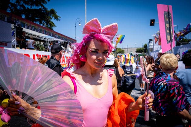 June 20, 2026, Rome, Rm, Italy: Tens of thousands of people take part in the 32nd edition of the Pride Parade in the streets of Rome. Rome Italy - ZUMAg256 20260620_znp_g256_037 Copyright: xMarcoxDixGianvitox