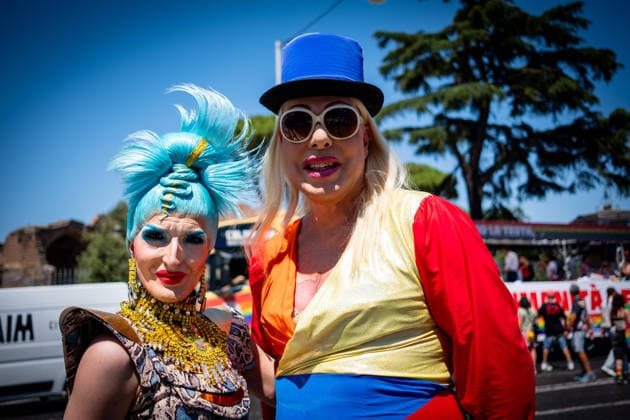 June 20, 2026, Rome, Rm, Italy: Tens of thousands of people take part in the 32nd edition of the Pride Parade in the streets of Rome. Rome Italy - ZUMAg256 20260620_znp_g256_045 Copyright: xMarcoxDixGianvitox