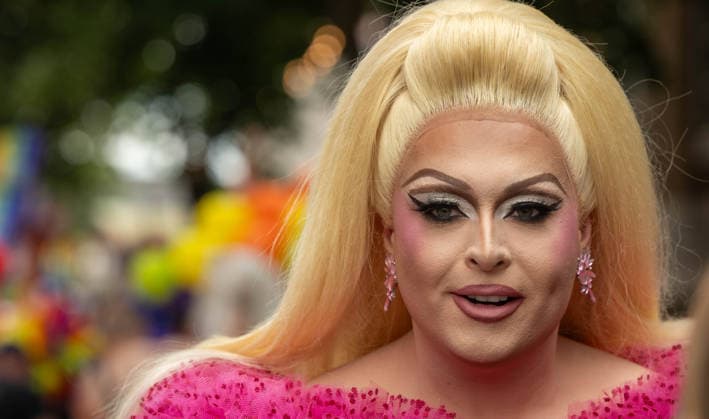 June 20, 2026, Essex, United Kingdom: Cheryl Hole, also known as Cheryl the Queen, poses during the Essex Pride. Essex Pride is a celebration of lesbian, gay, bisexual and transgender life in Essex and beyond, led by Cheryl Hole, also known as Cheryl the Queen. Essex United Kingdom - ZUMAs197 20260620_aaa_s197_105 Copyright: xIanxDavidsonx