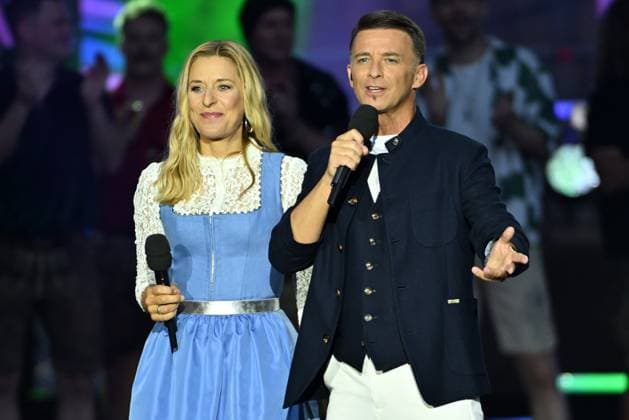 20.06.2026 - Bad Kleinkirchheim - St. Oswald am Hoferriegel in Österreich (AUT) - Wenn die Musi spielt Sommer Open Air 2026- im Bild: Stefanie Hertel und Marco Ventre, *** June 20, 2026, Bad Kleinkirchheim, St. Oswald am Hoferriegel, Austria, AUT