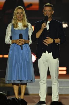 20.06.2026 - Bad Kleinkirchheim - St. Oswald am Hoferriegel in Österreich (AUT) - Wenn die Musi spielt Sommer Open Air 2026- im Bild: Stefanie Hertel und Marco Ventre, *** June 20, 2026, Bad Kleinkirchheim, St. Oswald am Hoferriegel, Austria, AUT