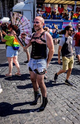 Rome Pride Parade 2026 ROME, ITALY - JUNE 20: People take part the 32st edition of the Pride Parade in support of LGBTQ rights on June 20 2026 in Rome, Italy. Rome Italy Copyright: xStefanoxMontesix
