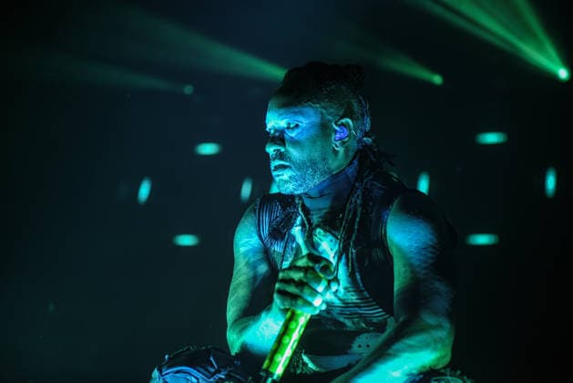 The Prodigy performs at the Sónar festival The Prodigy during their performance at the Sónar festival on June 20, 2026, in LHospitalet de Llobregat, Barcelona, Catalonia, Spain. The legendary British rave band, fronted by Liam Howlett and Maxim and with nearly 40 years of experience, continues to deliver one of the most explosive live performances in electronic music, with a setup designed more like a traditional live band than a conventional electronic live show. Spain,detected_source_language  Copyright: xAlbertoxParedesx 7612394