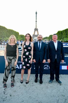 Virginie Coupérie Eiffel, Charlotte Casiraghi, Patrick Aoun, CEO of Longines, and Jan Tops during the CSI5 Paris France Awards Ceremony,detected_source_language  Copyright: xPerusseau-Veerenx xBestimagexPerusseau-Veerenx xBestimagex
