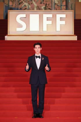SHANGHAI, CHINA - JUNE 20: Actor Yosh Yu Shi arrives at the red carpet of the closing ceremony for the 28th Shanghai International Film Festival on June 20, 2026 in Shanghai, China.  Copyright: xVCGx 111649394319