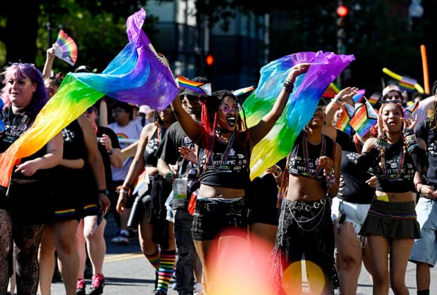 D.C. Hosts Capital Pride Parade People participate in the Capitol Pride Parade on June 20, 2026 in Washington, DC. Photo by Olivier Douliery ABACAPRESS.COM Washington DC United States  Copyright: xDoulieryxOlivier ABACAx