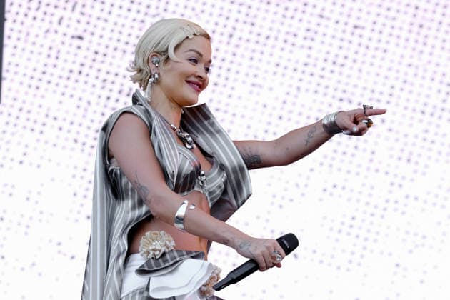 Rita Ora performs at the Isle of Wight festival in Newport, UK - 20 Jun 2026 Yugoslavian born singer songwriter and actor Rita Sahatçiu Ora, known professionally as Rita Ora, performing live on stage at the isle of Wight festival. Newport United Kingdom Copyright: xDawnxFletcher-Parkx xSOPAxImagesx DSCF5551