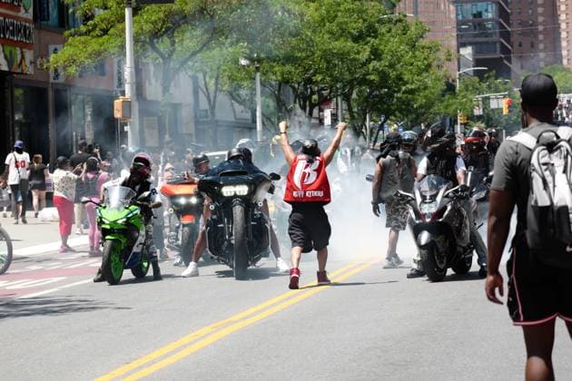 New York, NY- June 20th: Juneteenth Parade in Harlem featuring Various Organizations and the Ruff Ryders on June 20 2026 Credit: Camara Porter USA - ZUMAa123 20260620_zaa_a123_076 Copyright: xAdMediax