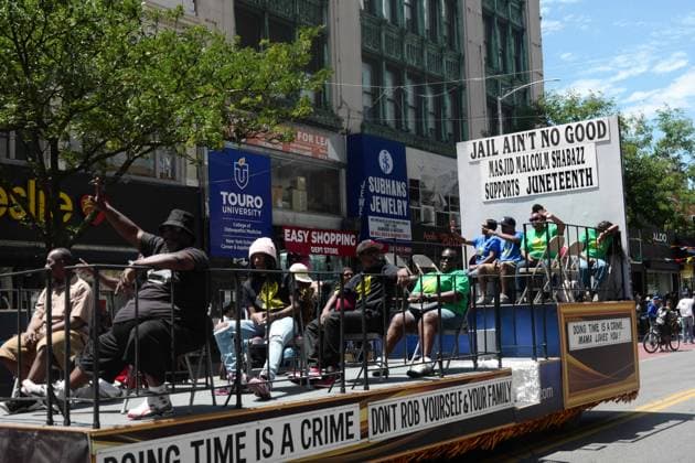 New York, NY- June 20th: Juneteenth Parade in Harlem featuring Various Organizations and the Ruff Ryders on June 20 2026 Credit: Camara Porter USA - ZUMAa123 20260620_zaa_a123_088 Copyright: xAdMediax