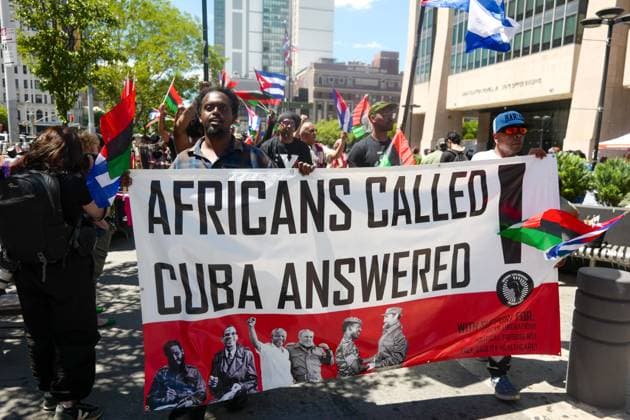 New York, NY- June 20th: Juneteenth Parade in Harlem featuring Various Organizations and the Ruff Ryders on June 20 2026 Credit: Camara Porter USA - ZUMAa123 20260620_zaa_a123_103 Copyright: xAdMediax