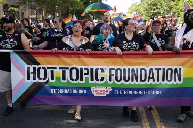 June 20, 2026, Washington, Dc, Washington, Dc, USA: The Capital Pride Parade was shorter this year, running approximately 1.3 miles from T Street, NW at 14th Street to Freedom Plaza. There were still plenty of floats, participants, and crowds. Washington, Dc USA - ZUMAm230 20260620_znp_m230_022 Copyright: xNickxMasonx