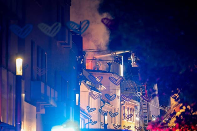 Blaulicht: Dachstuhlbrand in der Kanzleistrasse Reutlingen am 21.06.2026, Blaulicht: Dachstuhlbrand in der Kanzleistrasse Reutlingen am 21.06.2026, *** Emergency Copyright: xEibner-Pressefoto DimitrixDrofitx EP_ddh