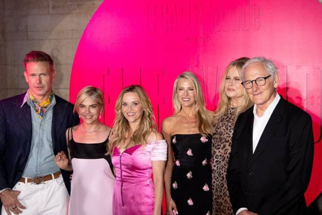 Mathew Davis, Selma Blair, Reese Witherspoon, Ali Carter, Jennifer Coolidge, Victor Garber at arrivals for ELLE WORLD Grand Opening, Hall des Lumieres, New York, NY, June 20, 2026. Photo By: Ryan Billings Everett Collection ELLE WORLD Grand Opening PUBLICATIONXNOTxINxCANxCHNxFRAxITAxJPNxNORxPOLxRUSxESPxUKxUSA