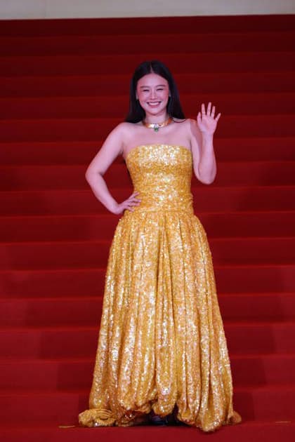 SHANGHAI, CHINA - JUNE 20: Actress Sandra Ma Sichun arrives at the red carpet of the closing ceremony for the 28th Shanghai International Film Festival on June 20, 2026 in Shanghai, China.  Copyright: xVCGx 111649518245